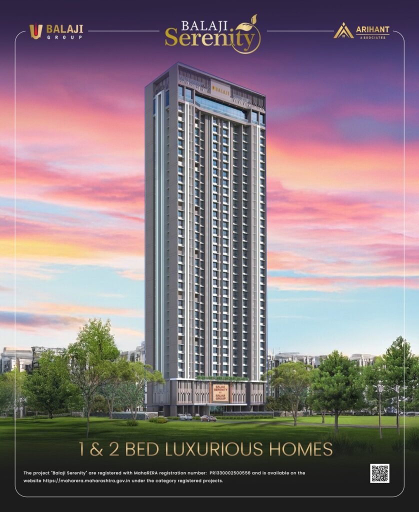 Luxury Residential Tower in Mira Road East – Balaji Serenity . Vinay Nagar . Arihant Associates . Mira Road East.
