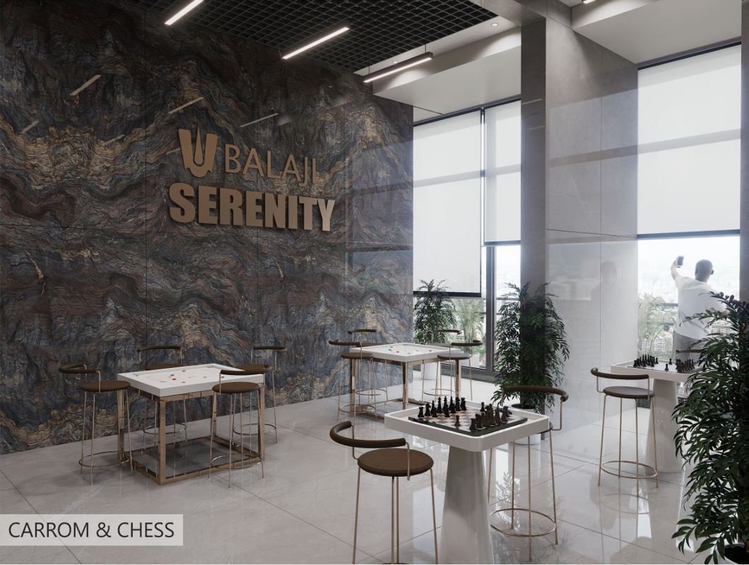 Carrom and Chess Zone at Balaji Serenity . Vinay Nagar . Arihant Associates . Mira Road East.