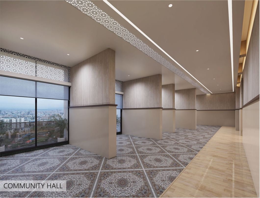 Community Hall at Balaji Serenity . Vinay Nagar . Arihant Associates . Mira Road East.