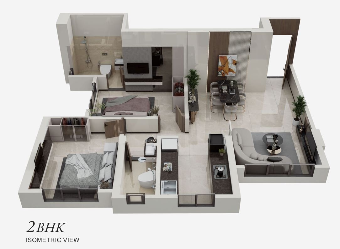 2 BHK Flat at Balaji Serenity . Vinay Nagar . Arihant Associates . Mira Road East.